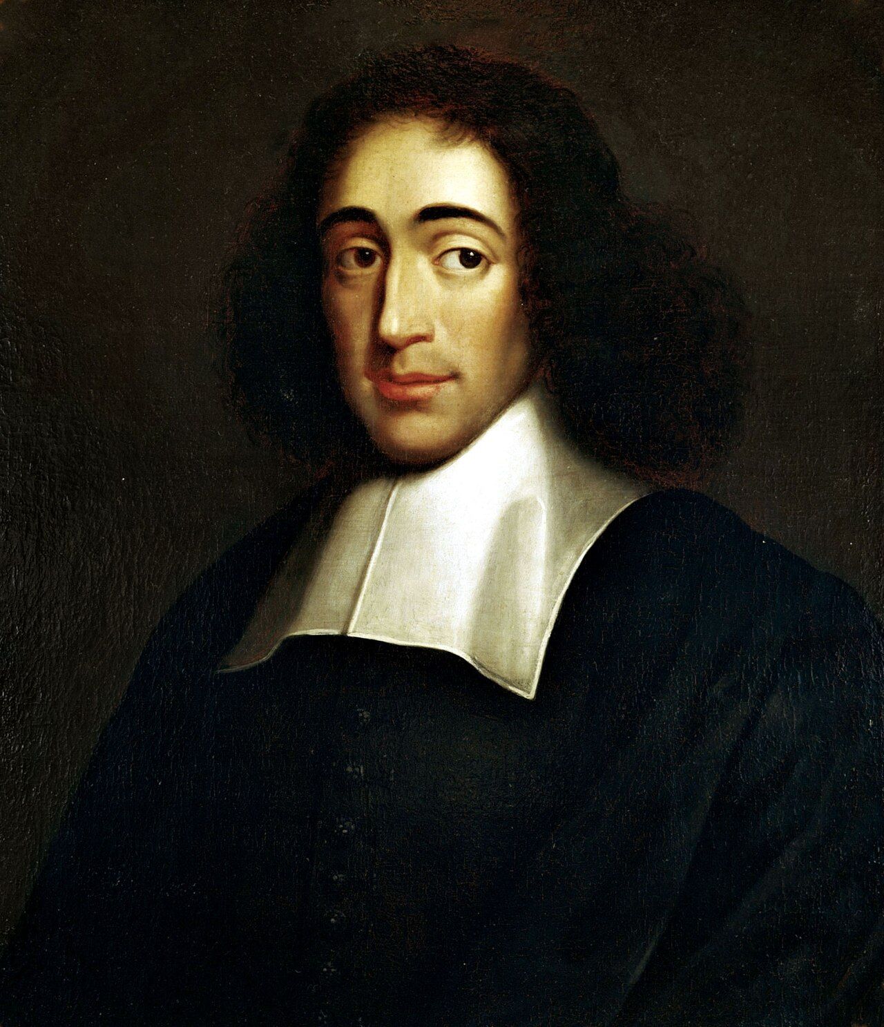 Portrait of a man with long dark hair and a thin moustache