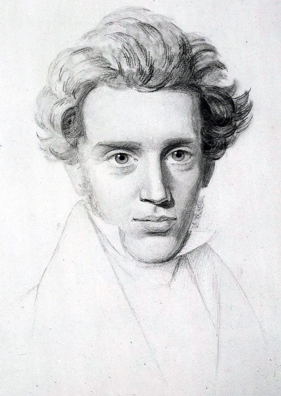 Unfinished pencil sketch of a young man with tousled hair